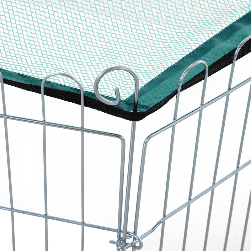 Recinto Recinzione per Animali Domestici 6pz 59x60 cm con Copertura 