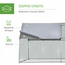 Gabbia Box da Esterno Zincato per Animali 2,8x3,8x1,95 m 