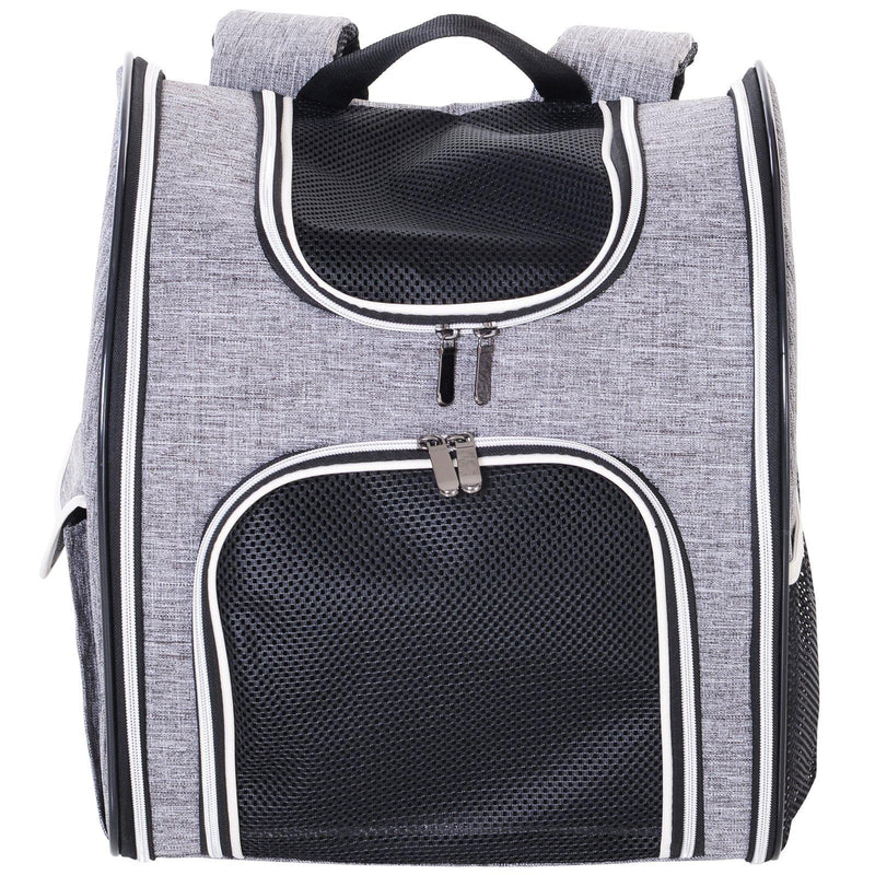 Trasportino Zaino per Cani e Gatti 35x25x45 cm  Grigio