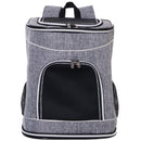 Trasportino Zaino per Cani e Gatti 35x30x45 cm  Grigio