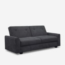 Divano Letto Clic Clac 218x40x90 cm in Tessuto Nero