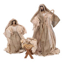 Natività tessuto set 3pz beige cm xh25,5