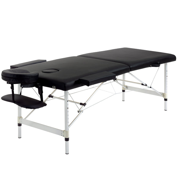 1 gemeinsame Physiotherapie-Massageliege 185 x 70,1 x 80 cm in schwarzem Holz online