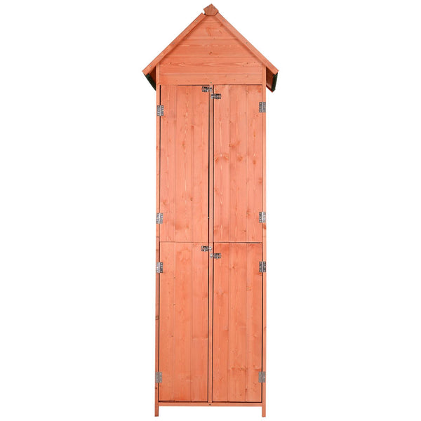 Gartenkastenhaus aus Kiefernholz 3 Regale 71x60x211 cm acquista