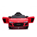 Macchina Elettrica per Bambini 12V Licenza Ufficiale Audi R8 New Spyder con Telecomando e Sedile in pelle Rosso
