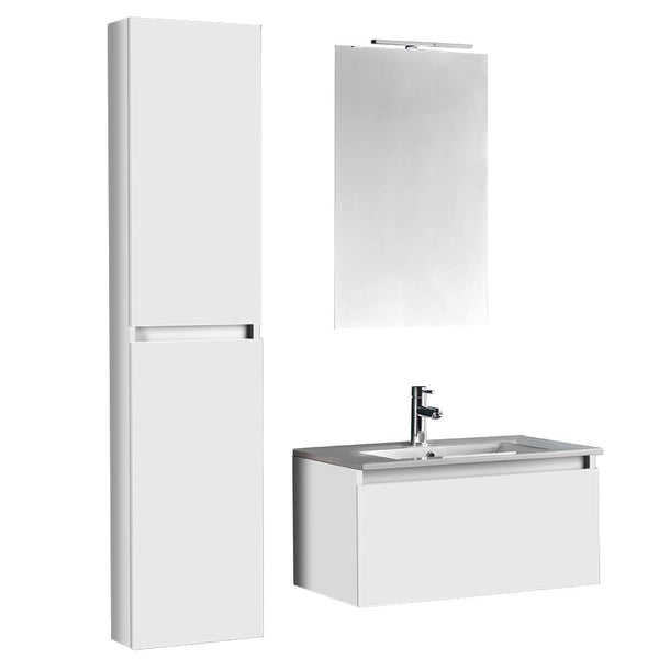 Ibiza 12 hängender Badezimmerschrank matt weiß lackiert TFT sconto