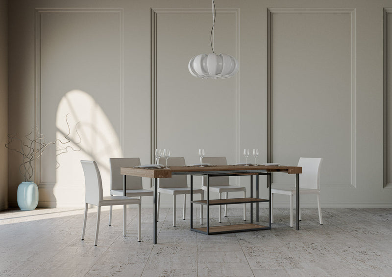 Consolle Allungabile 90-190x40x77 cm in Nobilitato Marrone