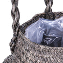 Set 2 Cesti Giara in Materiale Naturale H 20 cm