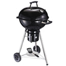 Barbecue a Carbone Carbonella in Acciaio Portatile 2 Ruote 50x63x94 cm  Round