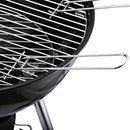Barbecue a Carbone Carbonella in Acciaio Portatile 2 Ruote 50x63x94 cm  Round