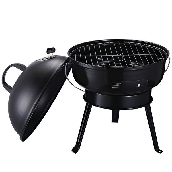 sconto Tragbarer Holzkohle-Tischkohlegrill Ø36,5x54 cm Tiny