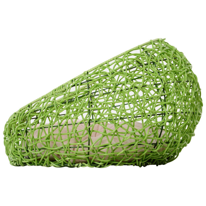 Cuccia in PVC Effetto Polyrattan per Gatti Ø56x35 con Cuscino cm  MrMeow