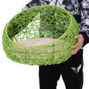 Cuccia in PVC Effetto Polyrattan per Gatti Ø56x35 con Cuscino cm  MrMeow