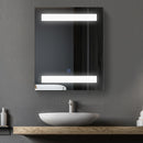 Pensile da Bagno 1 Anta Specchio con LED 60x50x15 cm  MorningLight Bianco