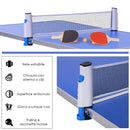 Tavolo Pieghevole da Campeggio 160x80x70 cm con Rete da Ping Pong  Blu