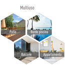 Set 4 Sedie da Giardino 58x64x94 cm in Textilene  Sanders Grigio e Nero