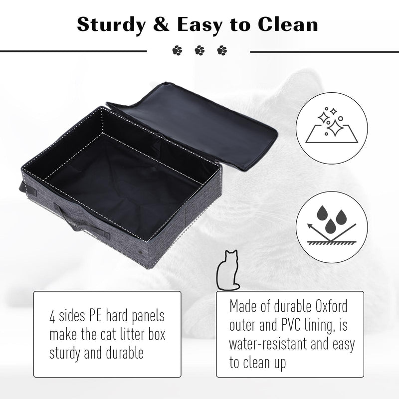 Lettiera per Gatti Pieghevole da Viaggio 45x35x12 cm  TravelPow