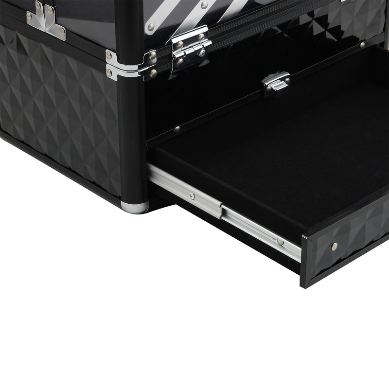 Valigetta per Estetista Make Up Trucchi 30x18,5x22 cm  Beauty Nero