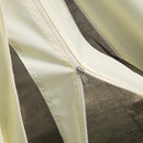 Gazebo da Giardino 3x4 m con Zanzariere e Doppio Tetto  Klaus Bianco Crema