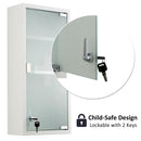 Armadietto Medicinali in Acciaio 3 Ripiani e 2 Chiavi 27x57x12 cm  Health