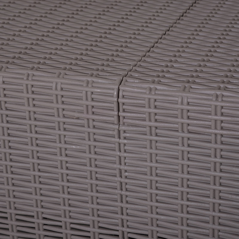 Set da Giardino Divano 2 Poltrone 1 Tavolino  Friendly Grigio