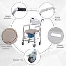 Sedia a Rotelle Impermeabile con WC Rimovibile  Mate