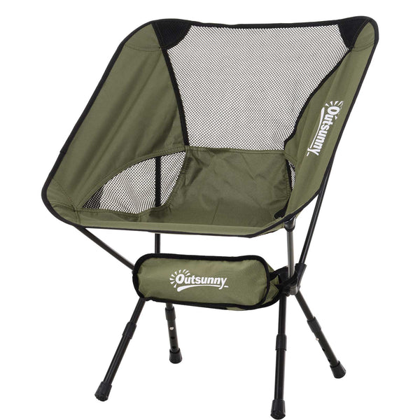 acquista Klappbarer Campingstuhl mit Reisetasche 58x49x64 cm TravP Grün