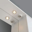 Mobile Bagno con Lavabo Specchio e Pensile Rizzetti Berlin Bianco Varie Misure