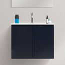 Mobile Bagno Sospeso Lavabo 2 Ante Rizzetti Venice Nero Lucido 60 cm