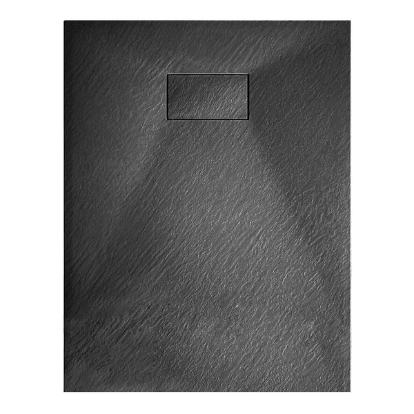 Duschwanne Rizzetti Muse in Steinoptik, Schieferschwarz, verschiedene Größen prezzo