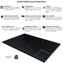 Piatto Doccia Effetto Pietra Rizzetti Muse Ardesia Nero Varie Misure