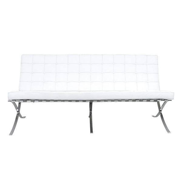 3-Sitzer-Sofa in Kunstleder Rizzetti Eloise Weiß prezzo