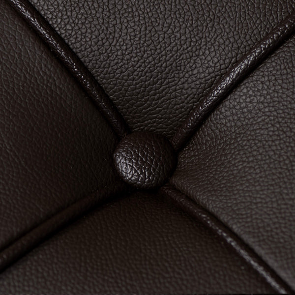 2-Sitzer-Sofa in Kunstleder Rizzetti Eloise Brown sconto