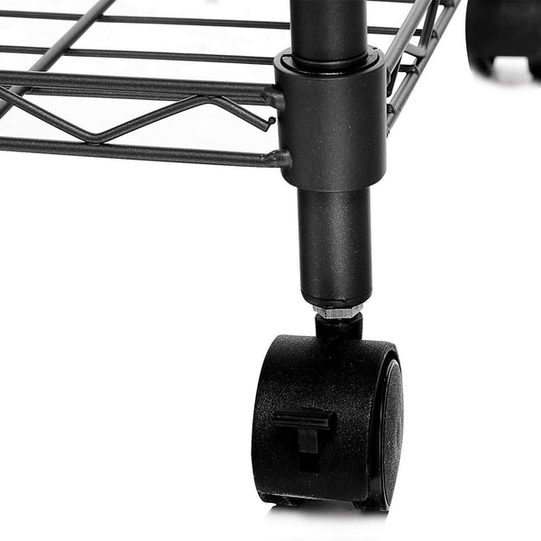 Rizzetti Jupiter Regal mit 3 Metallregalen mit Rollen acquista