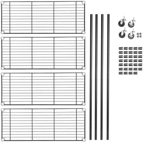 online Rizzetti Regal Jupiter 4 Metallregale mit Rollen