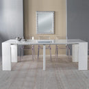 Consolle Allungabile H75x95x45/300 Rizzetti Majestic Bianco Lucido