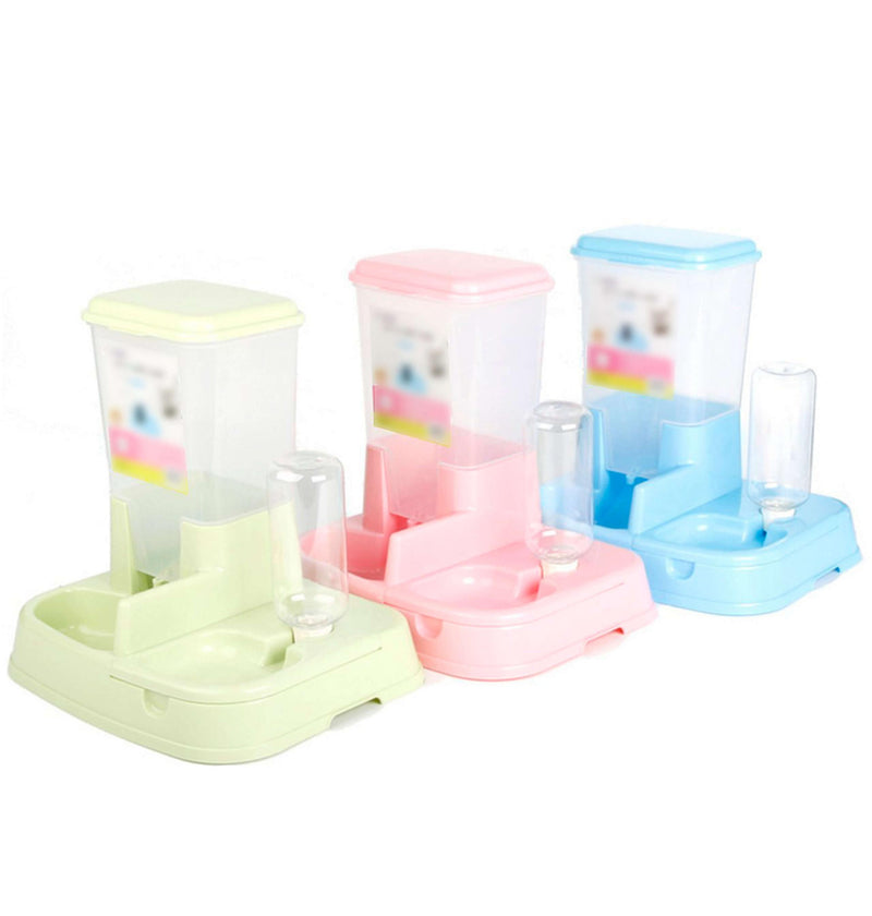 Distributore Automatico Cibo Animali con Abbeveratoio Rizzetti Mypet Azzurro