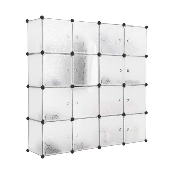 Modularer Kleiderschrank 16 Würfel Rizzetti Cube16 Weiß acquista