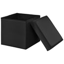 Pouf Panca Contenitore con Coperchio Rizzetti James Nero