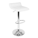 Sgabello Girevole Regolabile in Similpelle Rizzetti Artik Bianco