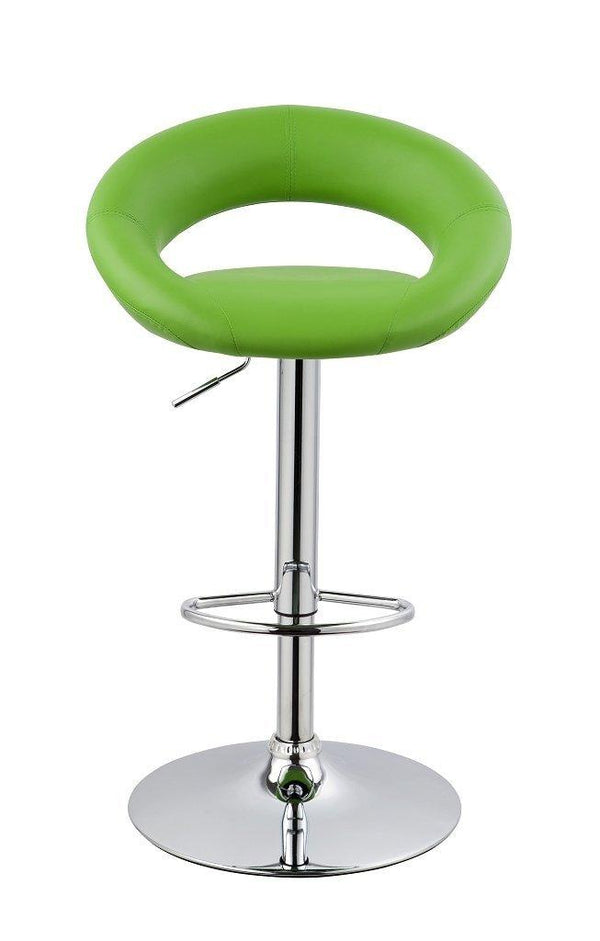 Drehbarer, verstellbarer Hocker aus Rizzetti Higher Green Kunstleder acquista
