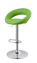 Sgabello Girevole Regolabile in Similpelle Rizzetti Higher Verde