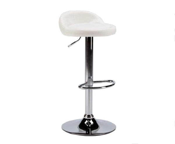 Rizzetti Highest White Swivel Adjustable Hocker aus Kunstleder acquista