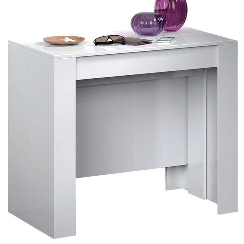 Consolle Allungabile H78x90x51/237 cm 10 Posti Rizzetti Norway Bianco