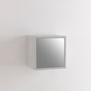 Pensile da Soggiorno 1 Anta 34x27x34 cm Specchio TFT Marte Pietra Bianca