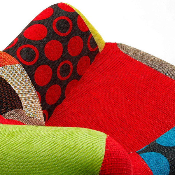 Sessel mit Patchworkstoff bezogen 62,5x59x101 cm Rizzetti Aspen prezzo