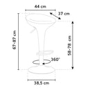 Sgabello Girevole Regolabile Rizzetti Gemma