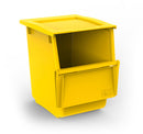 Set 2 contenitori Per Raccolta Differenziata 25L + 30L Per Armadi in Polipropilene Ecobin Giallo e Blu