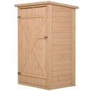 Casetta Box da Giardino in Legno di Abete 75x56x115 cm 