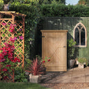 Casetta Box da Giardino in Legno di Abete 75x56x115 cm 